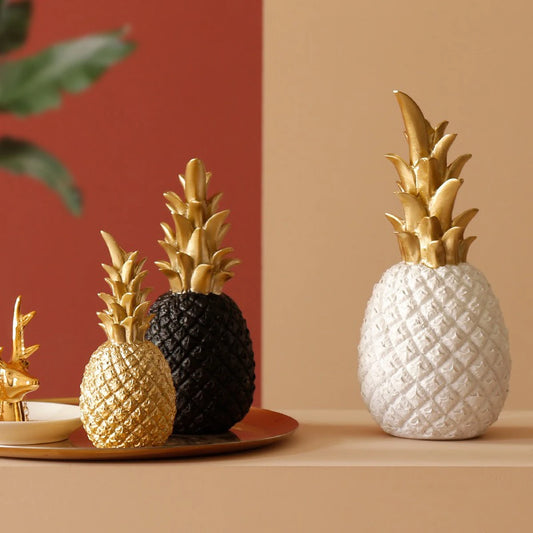 Creative Nordic Gold Pineapple Sculpture Ornament - TopTrendingCart.com