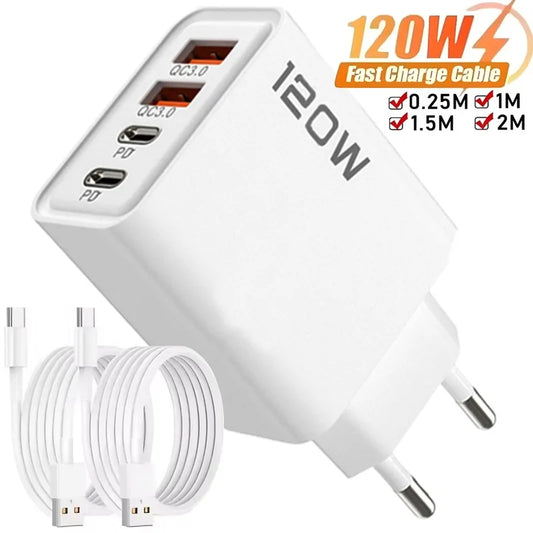 120W 4 Port USB Type C Charger - TopTrendingCart.com